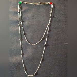 Long lava Crystal Necklace